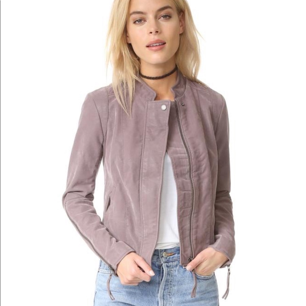 Free People Faux Leather/Suede Jacket